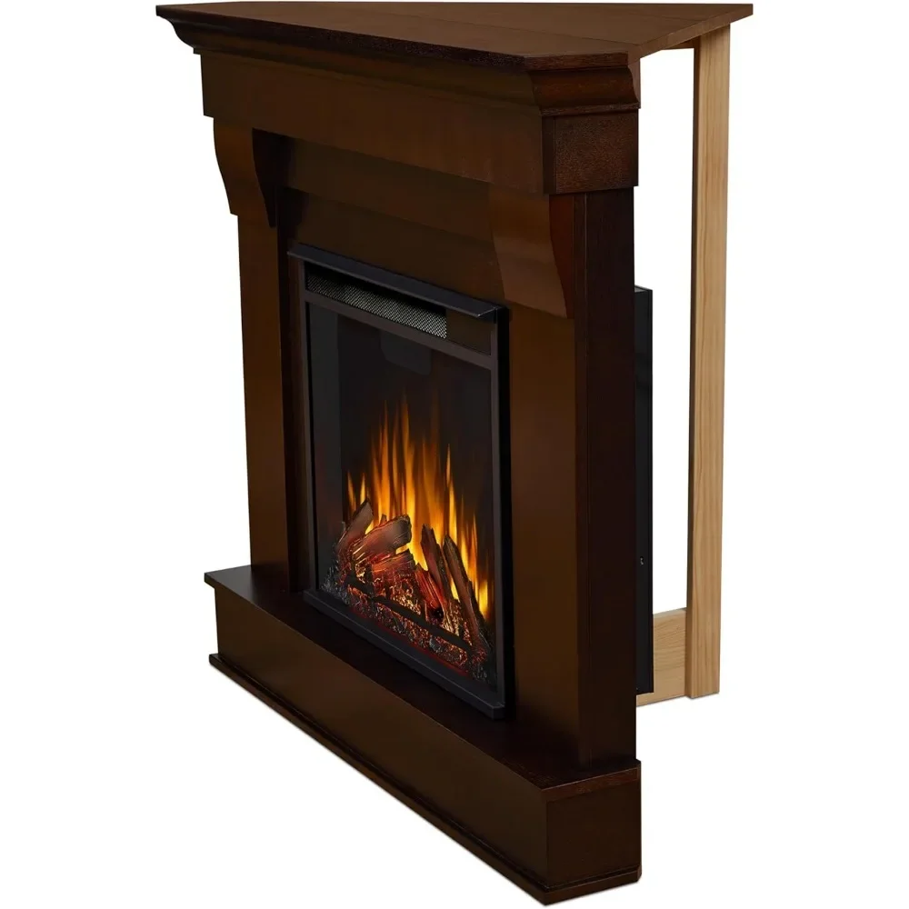 Chateau 41" Corner Electric Fireplace with Mantel for Living Room or Bedroom, Replaceable Fireplace Insert Heater 6