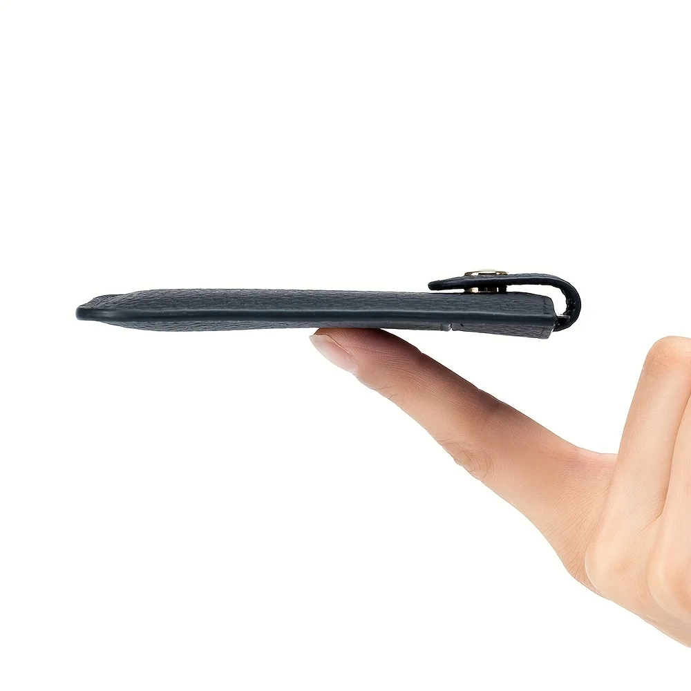 Premium Slim Leather Wallet-Effortless Pull-Out Organizer, RFID Secure, Multiple Card Slots, Soft & Durable