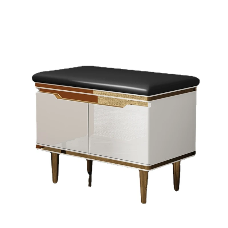 

Wyj Entrance Shoe Cabinet Stool Integrated Soft Bag Home Tilting Rack