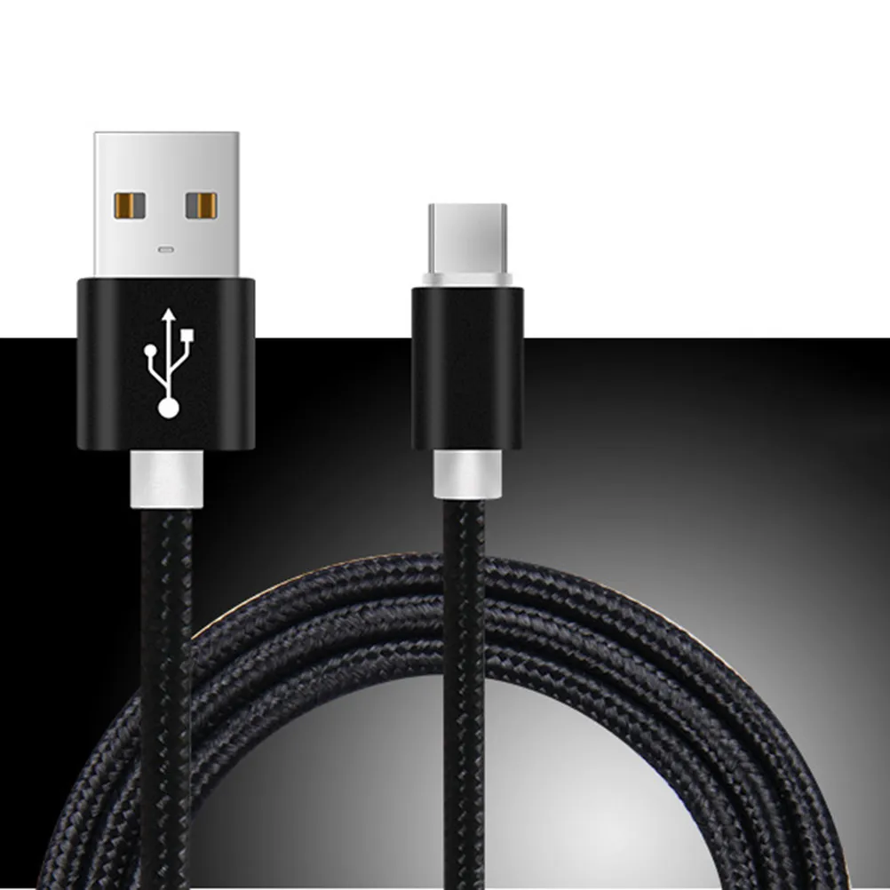 3Pcs 나일론 USB 타입 C 케이블 0.25m 고속 충전 데이터 라인 순수 구리 코어 빠른 연결 강력하고 유연한 긴 수명