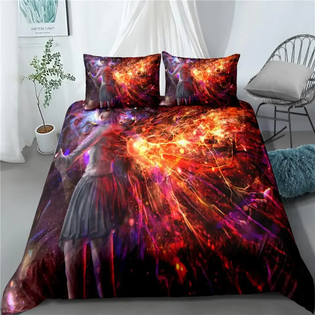 =Anime Tokyo Ghoul 3D Printed Bedding Set Duvet Covers Pillowcases Comforter Bedding Set Bedclothes Bed Linen 3