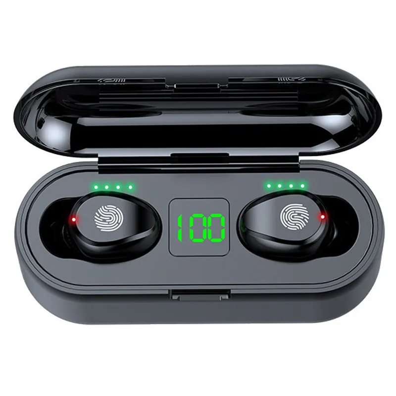 

TWS F9 Wireless Earpiece Headphone Earphone Sport Earbuds Headset With 5.1 Bluetooth for Phone/Xiaomi/Samsung/Huawei/Iphone/OPPO