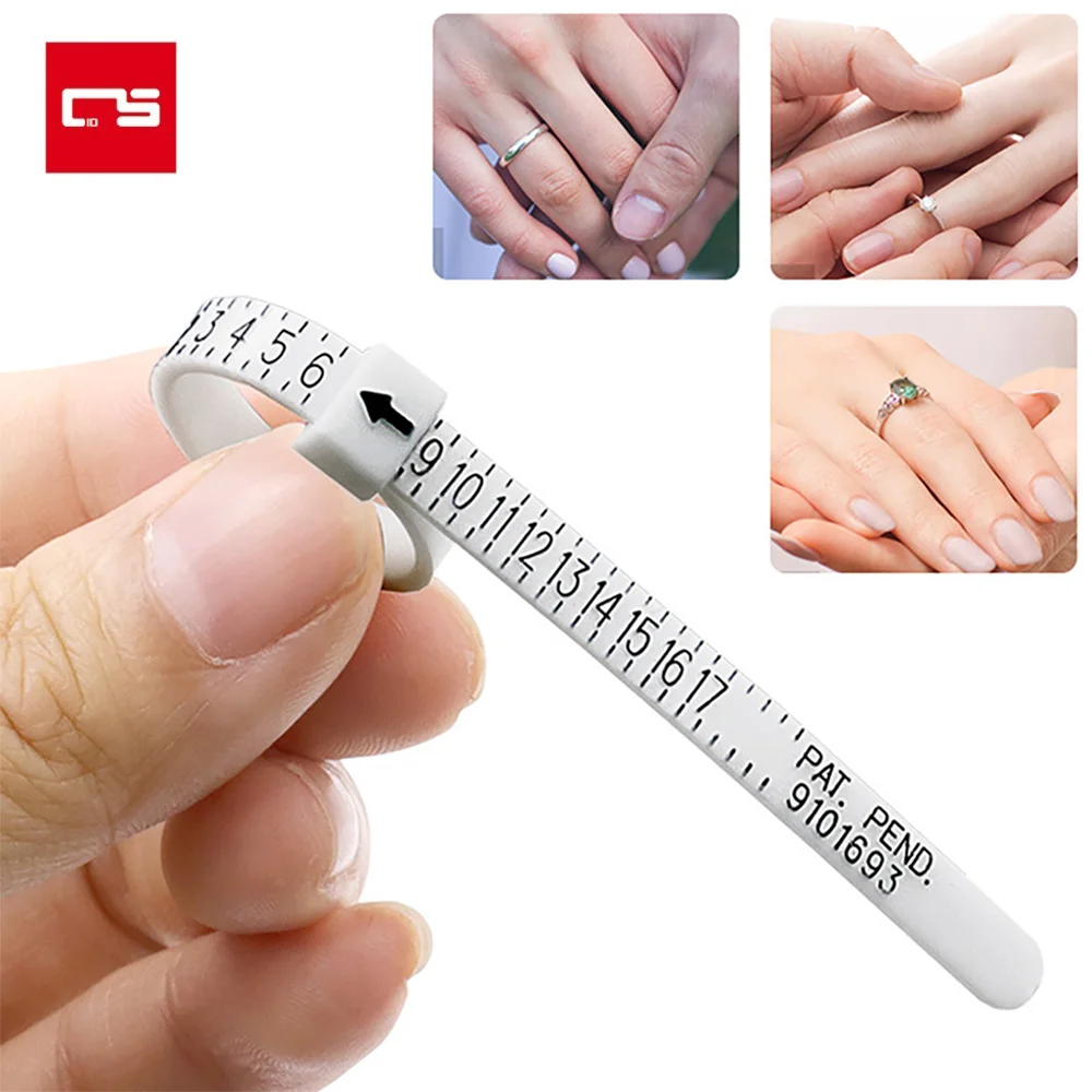 ABS Ring Size Mandrel Stick Finger Gauge Ring Sizer Measuring Jewelry Size  Tool