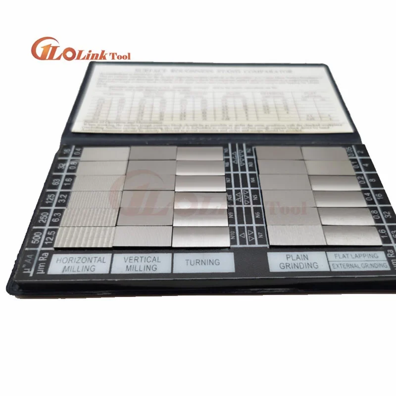 30pcs Surface Roughness Comparator Standards Composite Set Model RUG-100 Measurement Tool Gauges