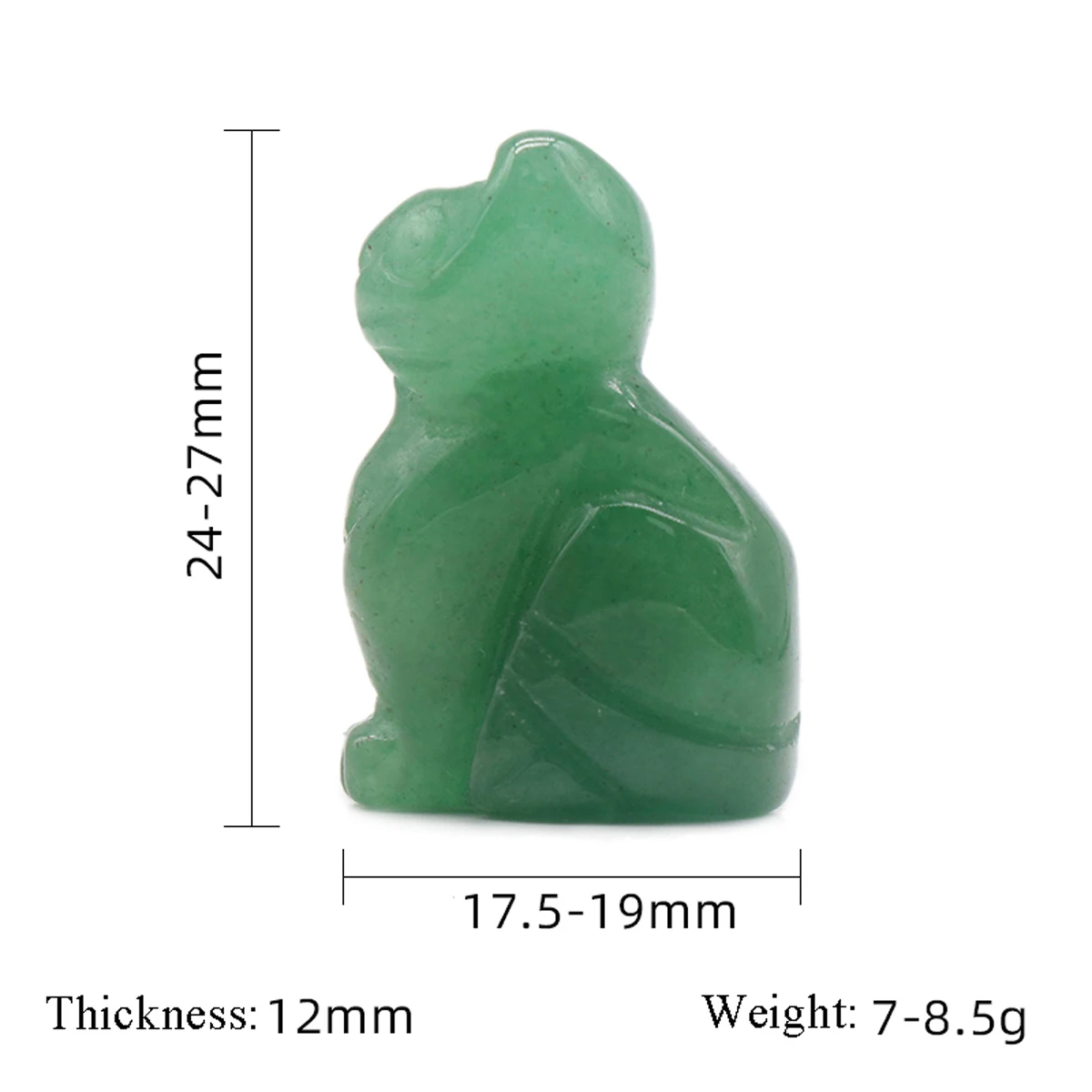 10PCS Wholesale Cat Shape Natural Amethyst Rose Quartz Flash Labradorite Charm Ornaments Home Decoration DIY Sculpture Stone