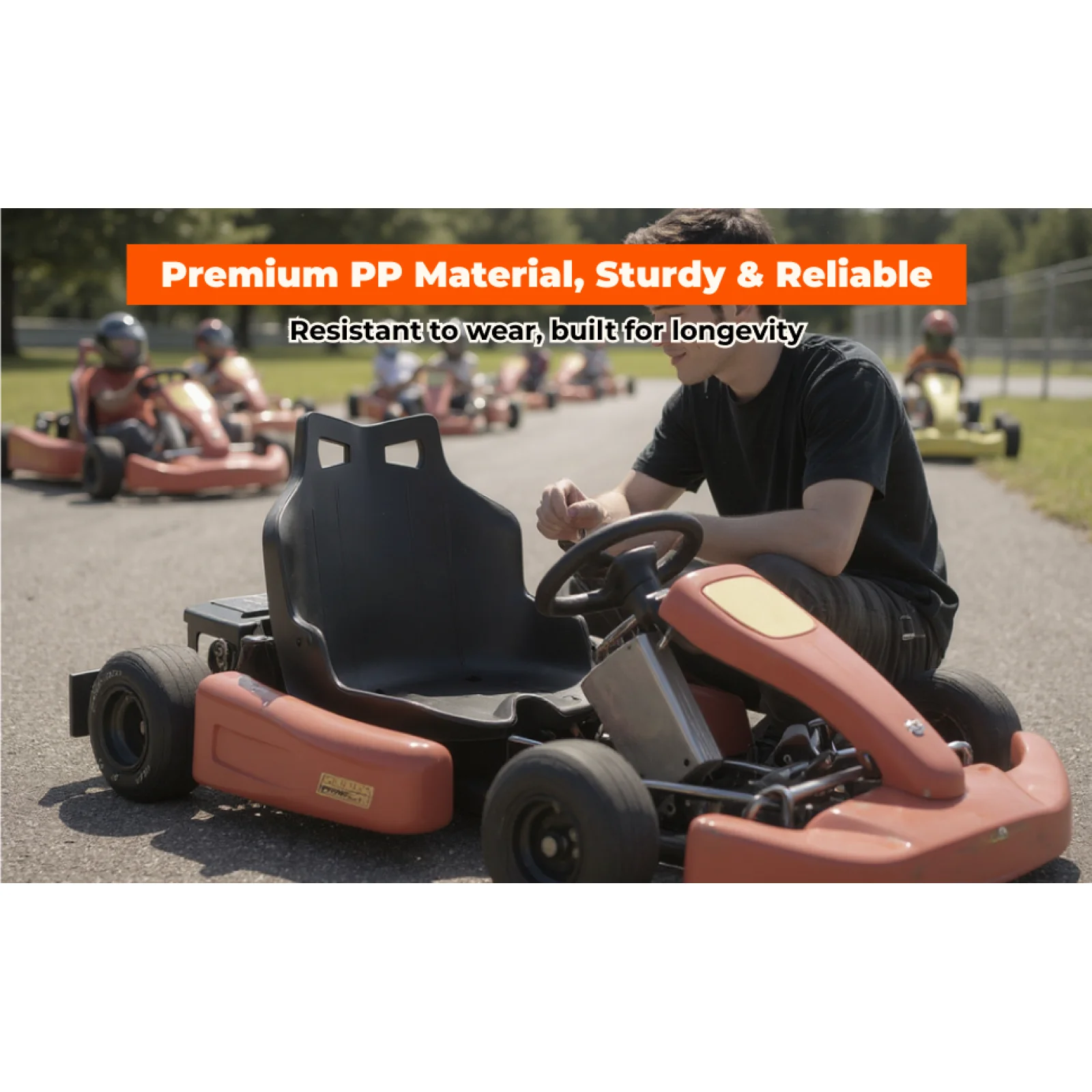 Go Kart Car Seat Portable Adjustable DIY for Racing Balancing Vehicle Kart ATV Car Outdoors Drift Trikes Seat Saddle