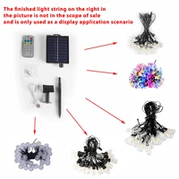 Kit de boîte de commande de guirlande solaire, panneau de batterie au Lithium pour guirlande lumineuse LED 24V, 8 Modes de Flash, charge cc avec télécommande 5
