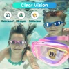 Kids Swimming Goggles Girls Boys Swimming Goggles  Anti-Fog Goggles UV Protection No Leakage Gift Case For 3-14 Yea 3