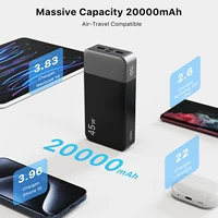 NOBIS 20000mah Power Bank 45W Fast Charging Battery Pack with LED Display for iPhone Android Laptop etc - Image 3