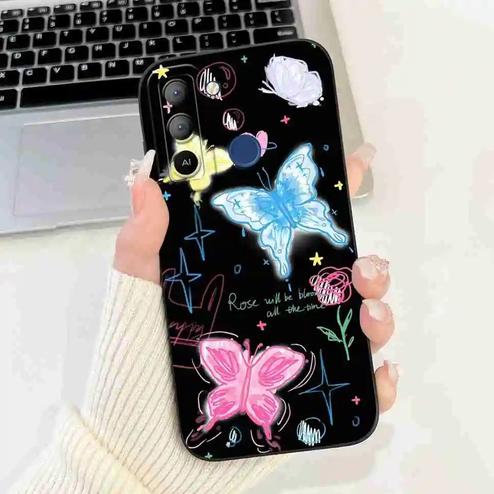 Tecno Pop 5 LTE Shockproof Painted Silicone Phone Case