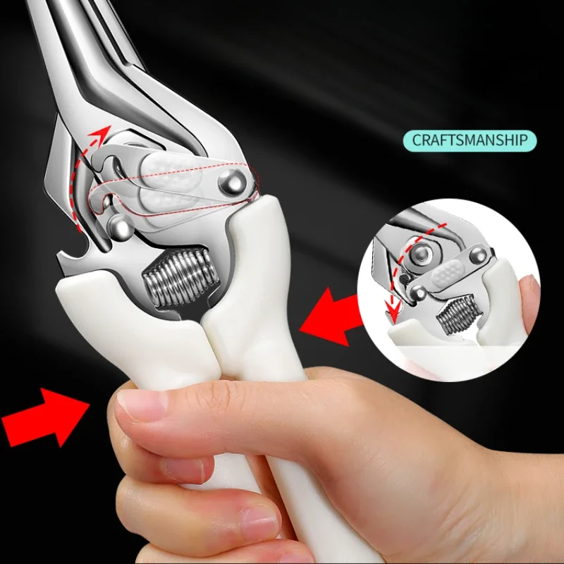 BAKULI 가정용 주방 가위, 닭 뼈 가위, 오리 및 거위 뼈 절단, 특수 대형 식품 가위, WY9195