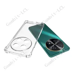 Shockproof Soft Silicone TPU Anti-Falling Back Cover for Huawei Nova 12i and Enjoy 70 Pro (2024), 6.7 (Clear)