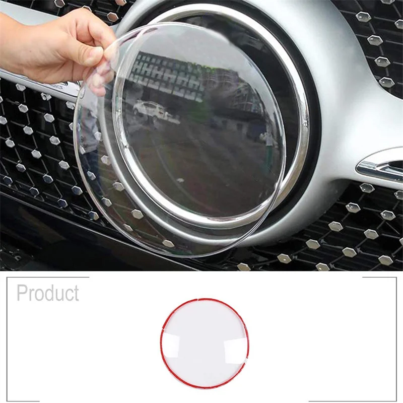 

For Mercedes Benz A C GLE Class GLC GLS GLE 350 450 W167 2013--2020 Car Logo Protection Guard Exterior Accessories 21cm 19cm