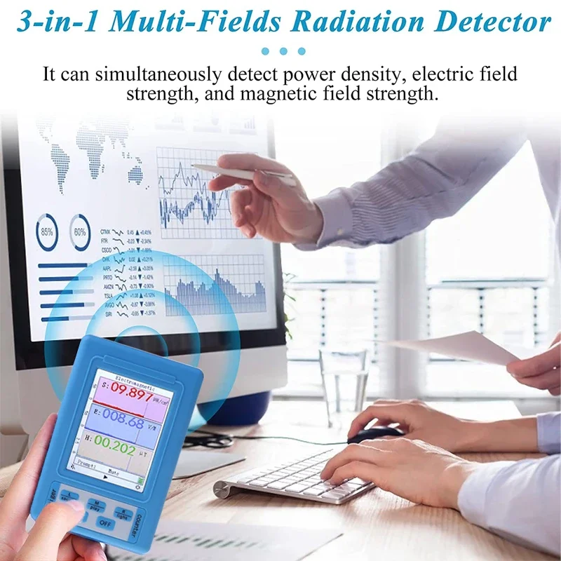 Portable Electromagnetic Radiation Detector EMF Meter High Accuracy Professional Radiation Dosimeter Monitor Tester radiation detector emf meter tester