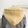 Fleece Fake Hooded Collars Hat For Sweater Pullover Jacket Outwear Winter Flecce Detachable Hooded Fake Collar Cap Drawstring 5