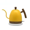 1000ML Electric Kettle Gooseneck Hand Brew Coffee Pot 1350W Slender Fine-mouth Jug 304 Stainless Steel Teapot Kettles 220V 1
