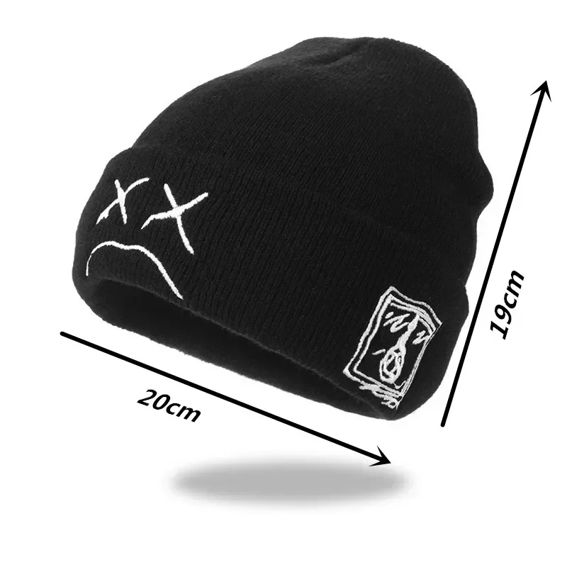 SHATANGJU Women's Beanies Knitted Hat Embroidered Skullies Hat Cap Autumn Winter Warm Acrylic Ski for Women Men wool knitted cap knitted hat winter hats