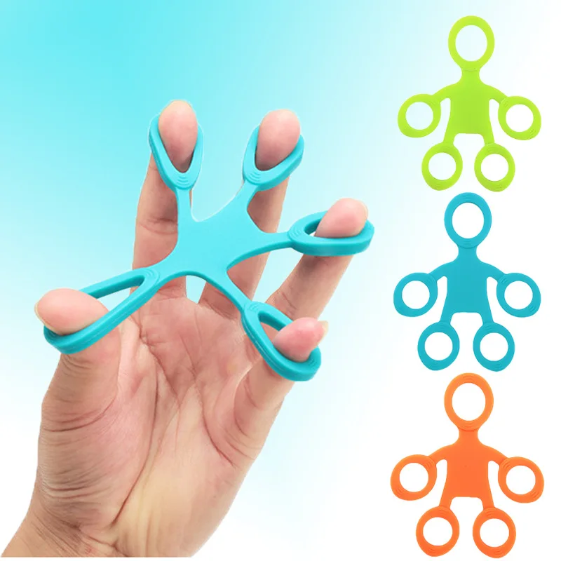 Finger Tension Ring Silicone Adult Fitness Rehabilitation Exercise Compression And Decompression Training Device Children's Toy
