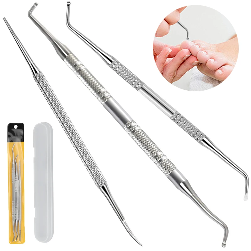 3-1Pcs Stainless Steel Ingrown Toenail Correction Care Tool Double ...