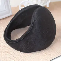 Gift Muff Men Warmer Band Grip Fleece Wrap Earmuff Black
