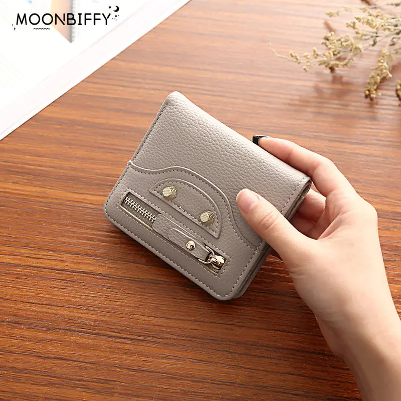 FashionCutePULeatherShortWalletWomenLadiesPouchSmallCardBag