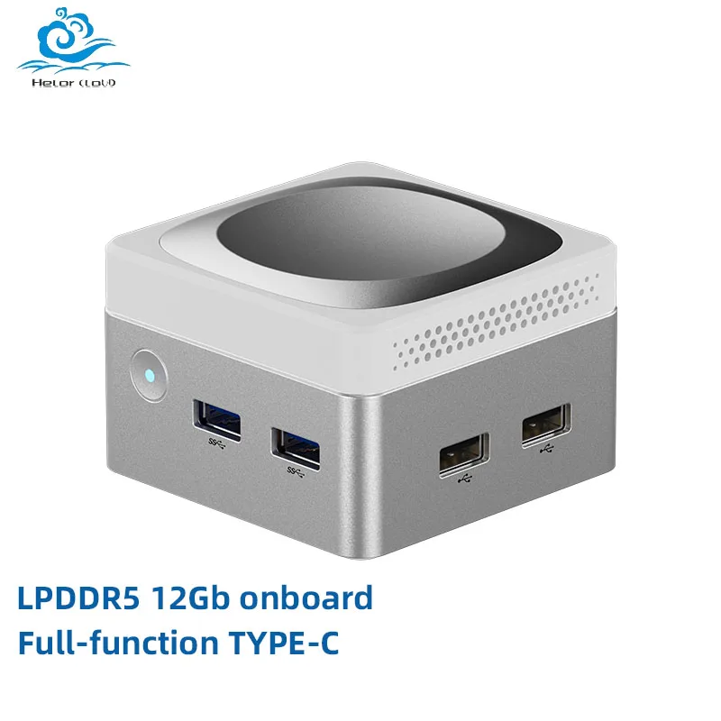 

Helorpc 2LAN Home Mini PC with Inter N100 12Gb Onboard DDR5 Support WIN10/11 Ubuntu LINUX Full-featured TYPE-C Desktop Computer
