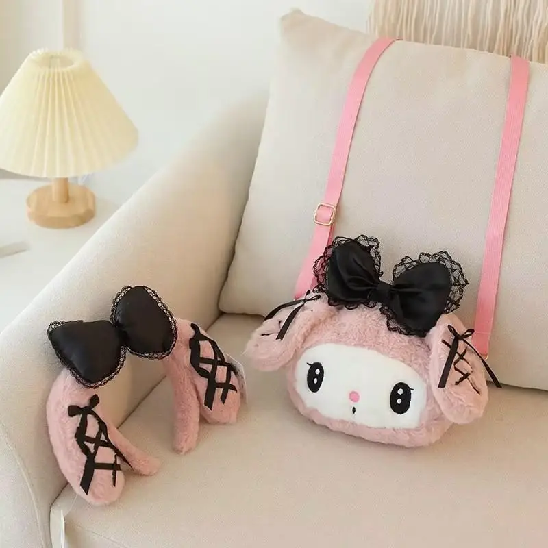 Baby Products Online - Sanrio Hello Kitty Messenger Bag Cartoon Melody Cool  Backpack Lomi Girl Plush School Bag Student Shoulder Bag Messenger Bag -  Kideno