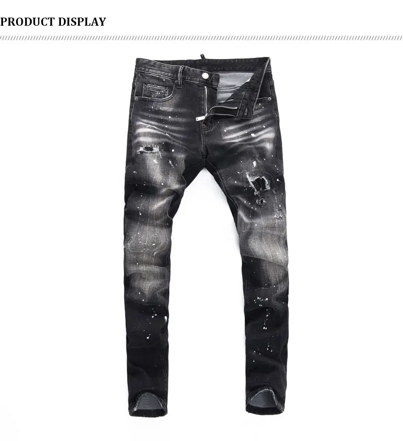 Street Designer Fashion Men Jeans Color