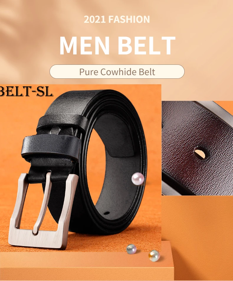 New High Quality Luxury Brand Leather Belt Designer Belts Men Pin Buckle Black Business Trouser Strap Cinturones Hombre Cowhide tiger belt