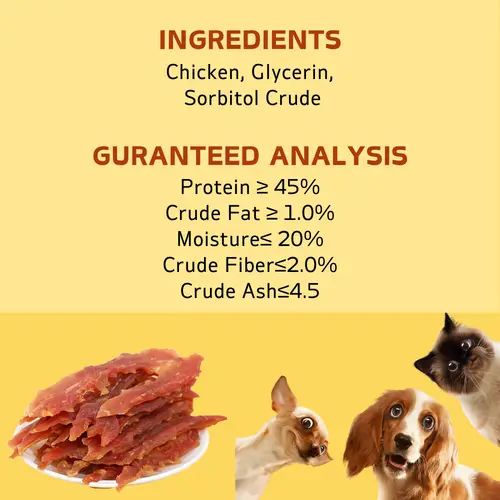 2-Pack(2 x 200g/7.05oz)Chicken Jerky Treats For Small, Medium, Large Dog, Made With Real Pure Chicken - Healthy - Image 6