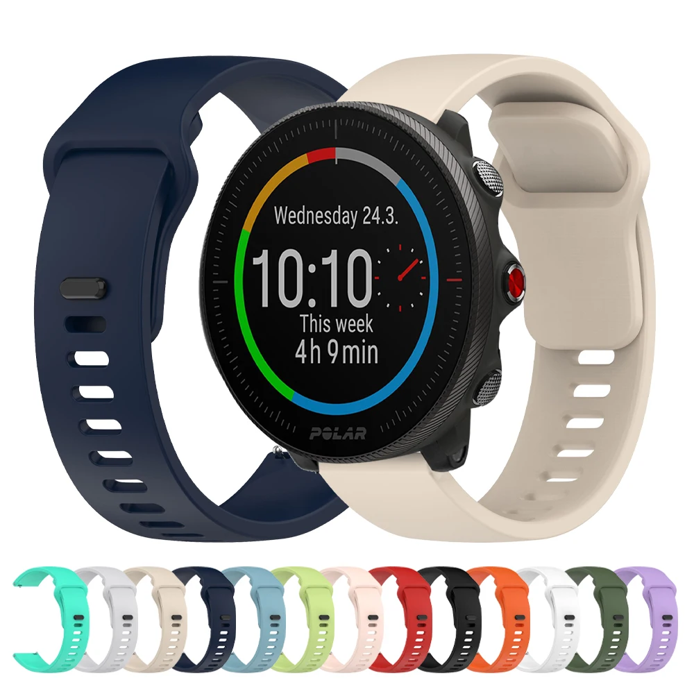 Silicone Replacement Watch Band, 22/20mm Strap, Compatible with Popular Fitness Watches