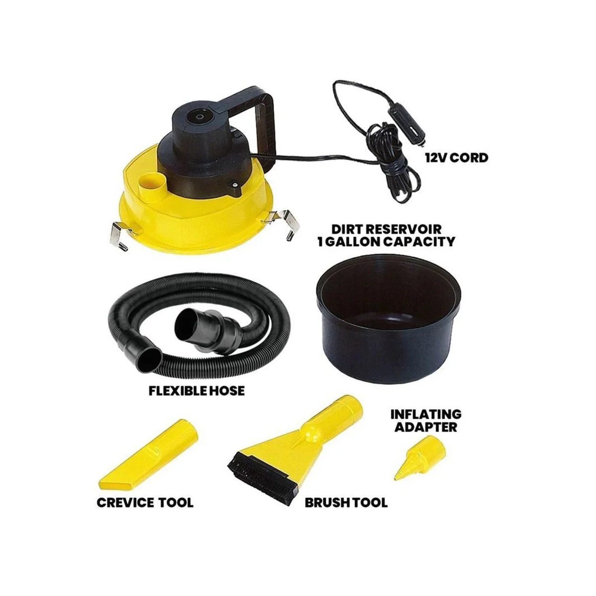 Car Vacuum Cleaner Car Multi-Function Vacuum Cleaner Portable Wet and Dry Universal Supplies