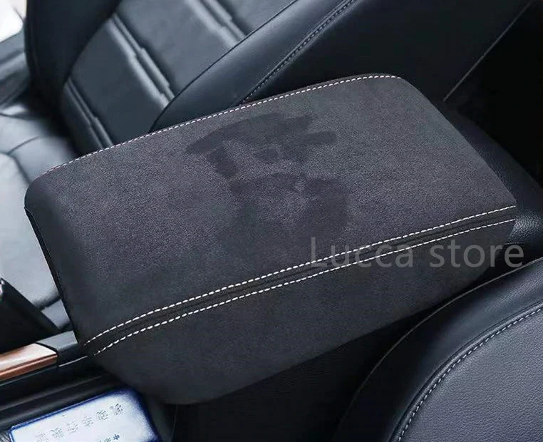 

Верхняя замша для Honda CRV 2017-2022, аксессуары, кожаный центральный подлокотник, защитный рукав, модификация коробки для украшения