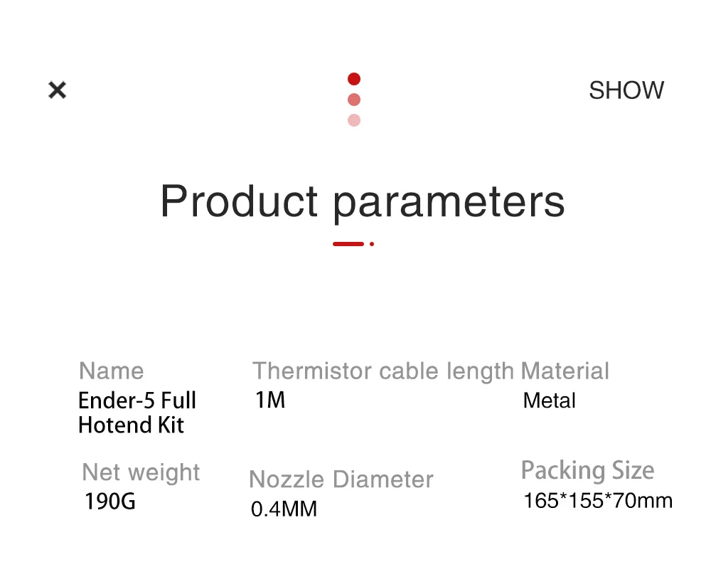 Ender3 Kit Hotend completo
