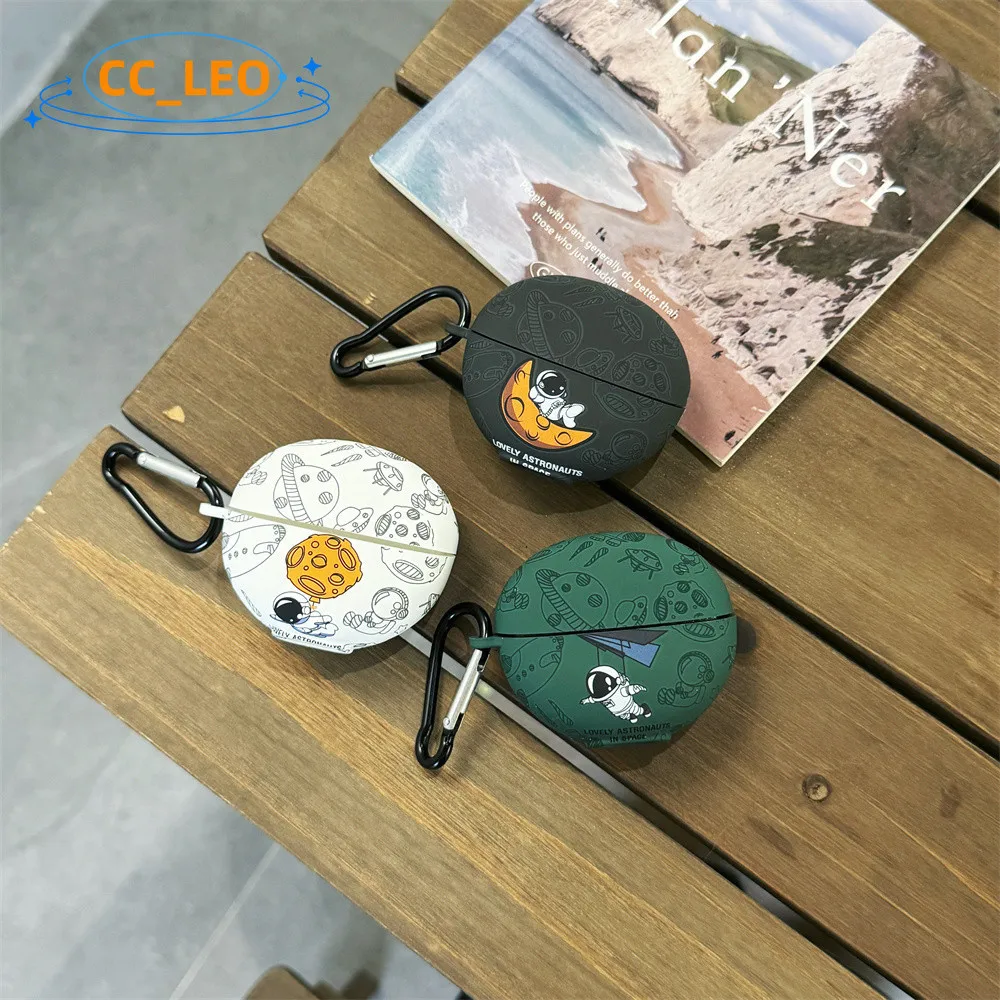 Per Huawei Freeclip Case Cute Cartoon Astronaut Huawei Freeclip Custodia In Silicone Huawei Freebuds Pro3 / Freebuds 5 Cover Protettiva