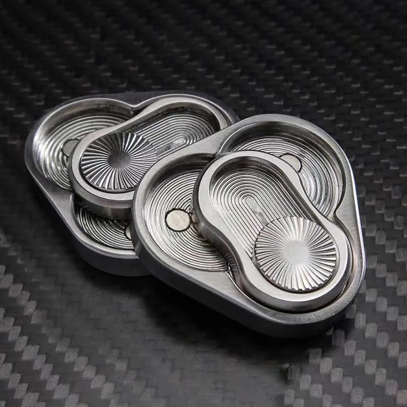 Triangle Magnetic Fidget Slider EDC Metal Fidget Toy Hand Spinner For Autism Sensory Toys Anxiety Stress Relief Fingertip Toys