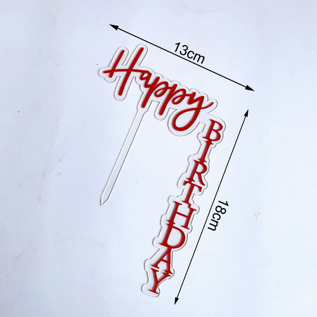 Birthday Acrylic Cake Topper Cake Toppers Birthday Cakes Party Wedding Decoration Anniversaire Candy Bar Father Mother