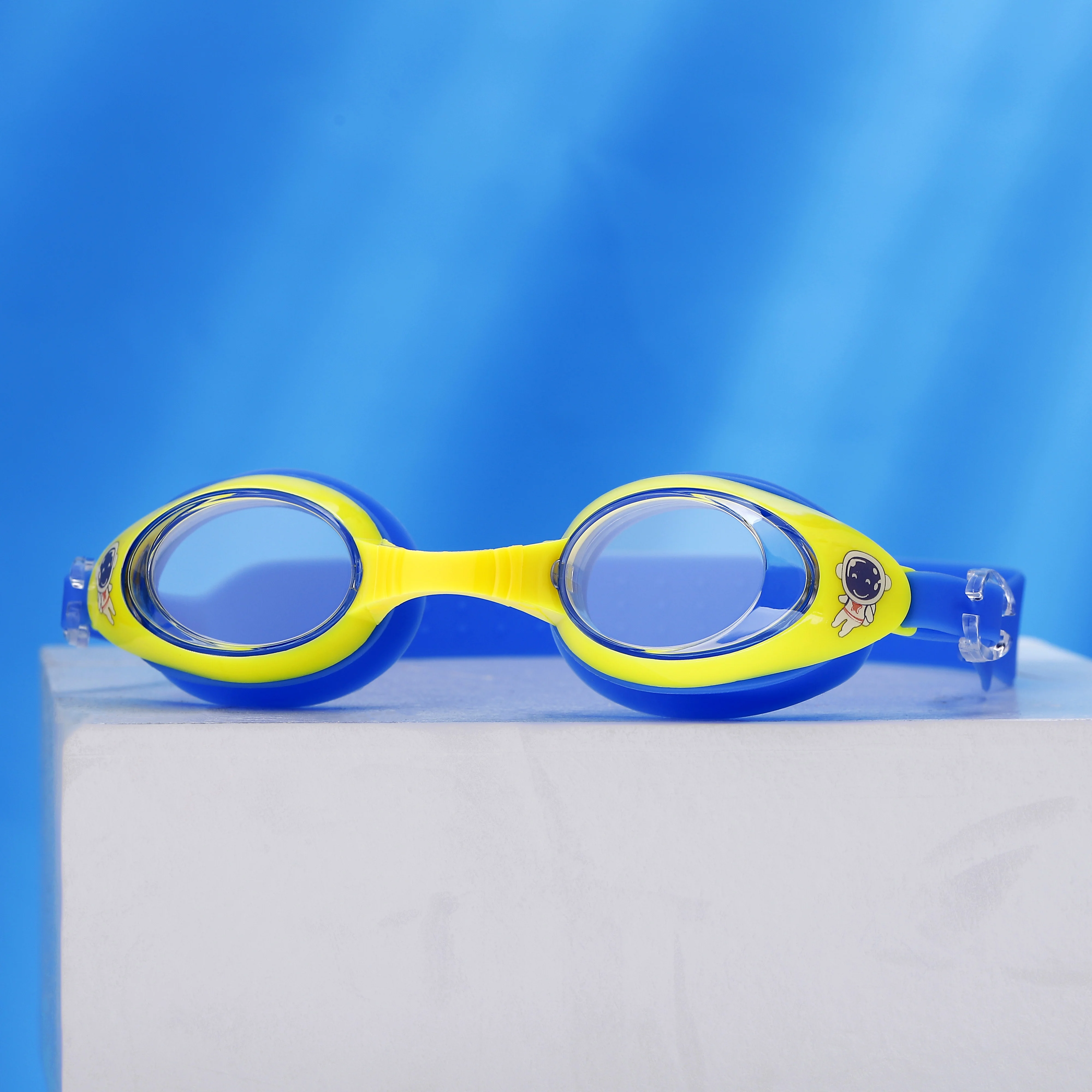 Swimming Goggles For Children Kids, Cartoon Astronaut High Definition Anti-Fog Swimming Glasses, 3~12 Years Old 3