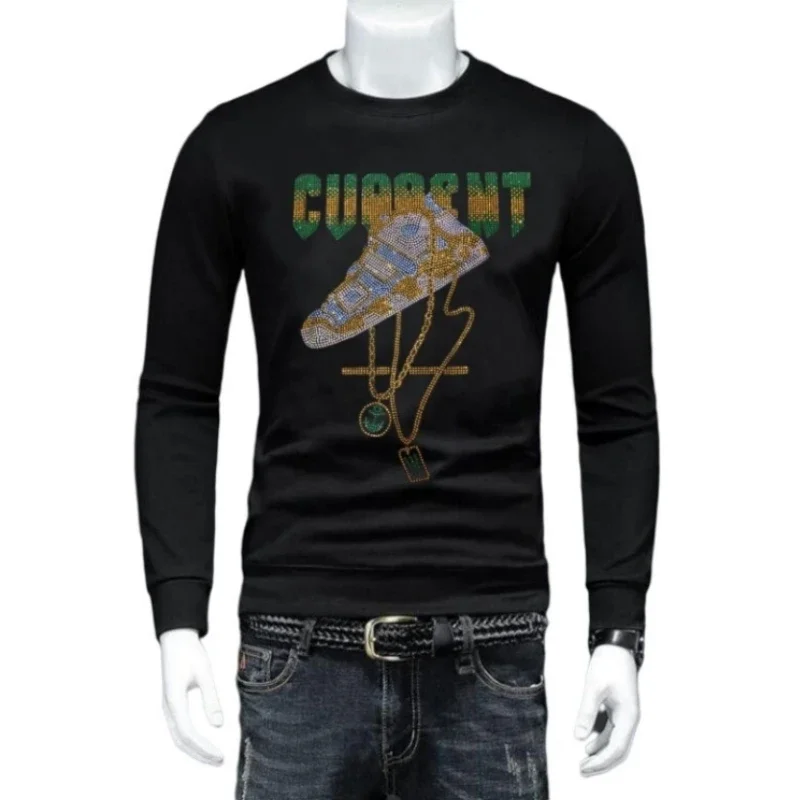 

Мужская толстовка с длинным рукавом и круглым вырезом