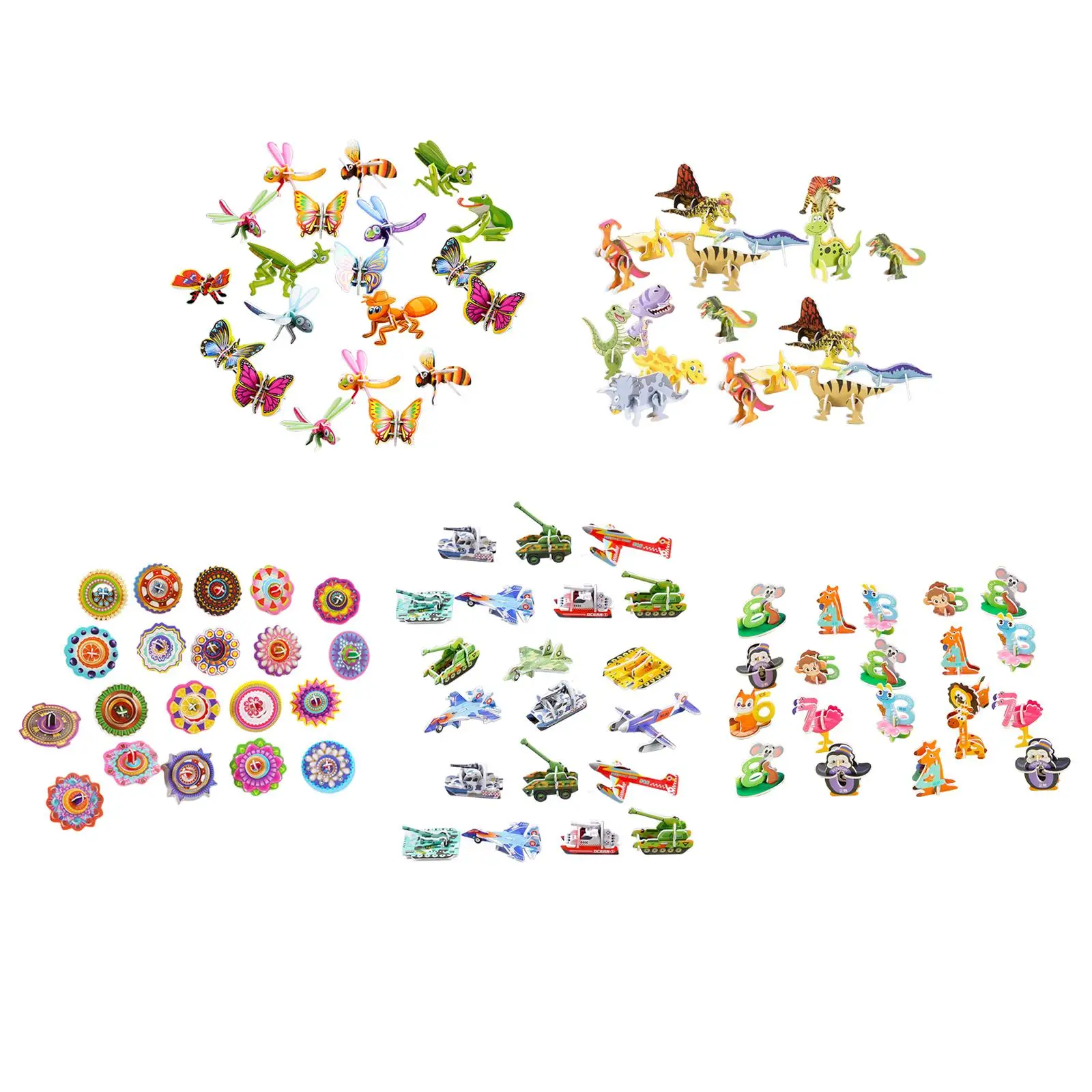 

DIY 3D Puzzle Developing Cognitive Abilities Montessori Toys for Kids Babies