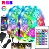 30LEDS/m  5050 RGB Light Strip Bluetooth App Control 12V DC US Power Supply LED Flexible Ribbon Diode Tape for TV Backlight Room 2
