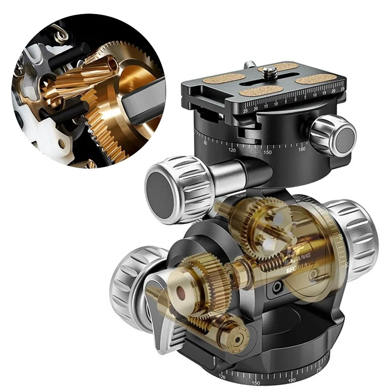 Tripod Ball Head BAFANG BFC-01A 360 Degree Panoramic CNC Metal Camera Geared for DSLR Camcorder