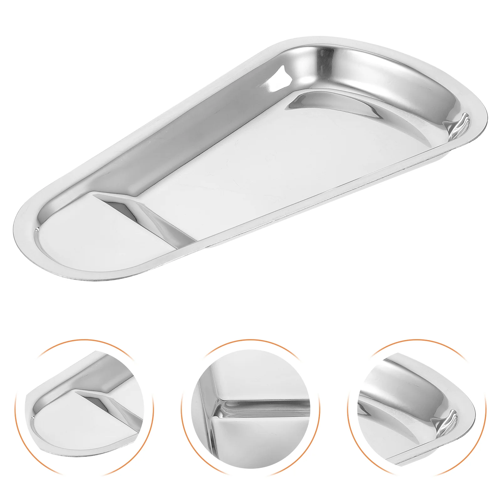 Shelf Ladle Holder Dinner Plate Tray for Clip Spoon Rest Stainless Steel Serving