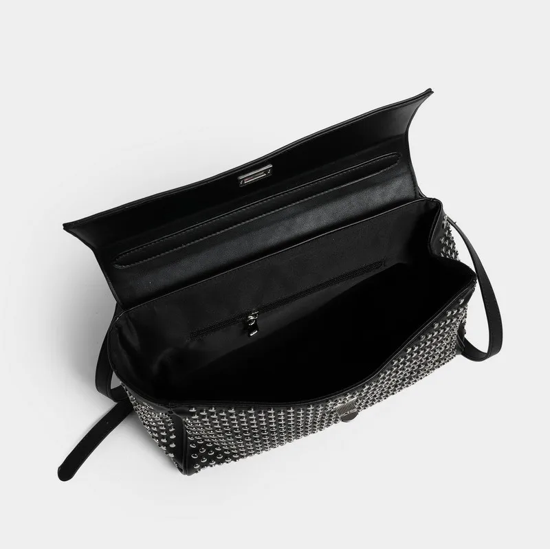 NEW Hand bags for women purses and handbags luxury designer rivet rhinestone shoulder bag Large Capacity Travel shopper tote bag