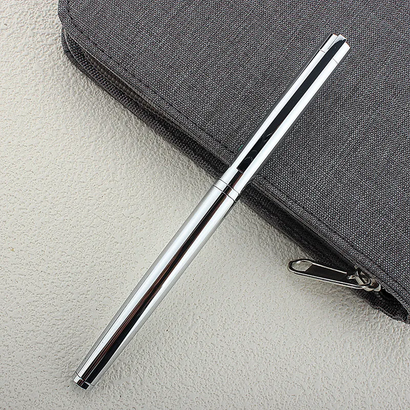 High Quality Stainless Steel Luxury Business School Student Office Supplies Fountain Pen New Ink Pen
