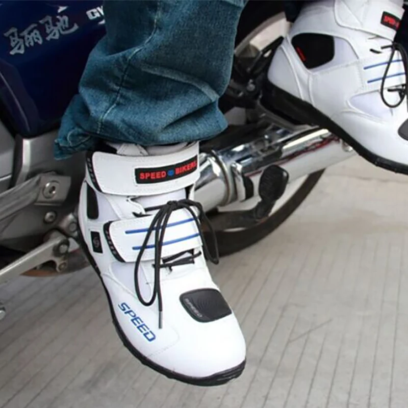 

motorcycle shift gear boots Motocross botas motorbike Non-slip motorboats racing female male shoes