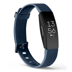 Durable Soft TPU Band Replacement for Fitbit Inspire and ACE Series (Blue)