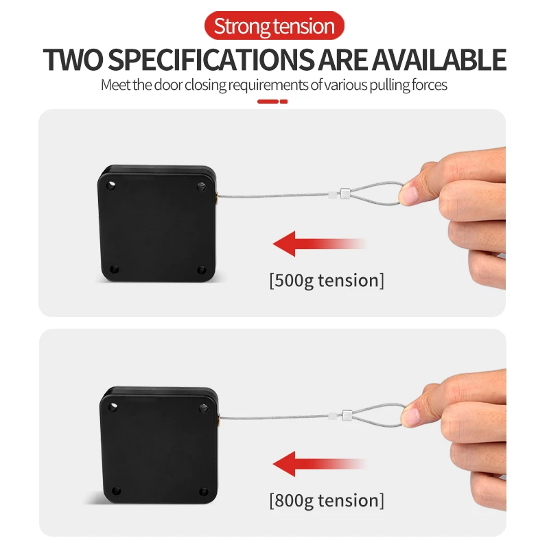 Door closer multifunctional no-punch automatic door closer for drawers Raw rope door no-punch automatic