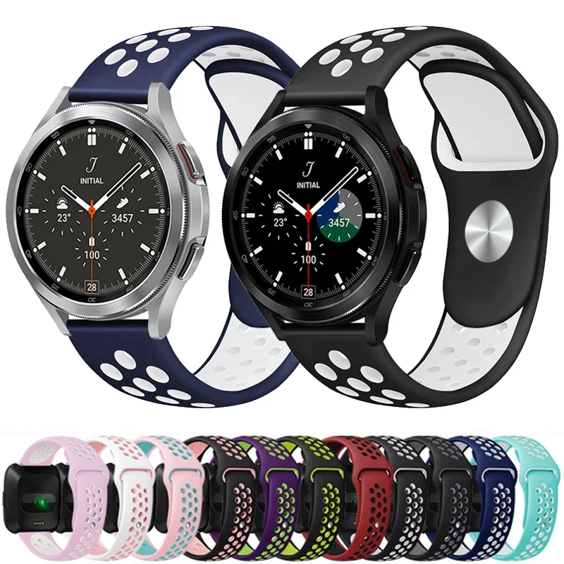 20mm/22mm Silicone Band For Samsung Galaxy Watch 5/5pro/4 Classic Strap