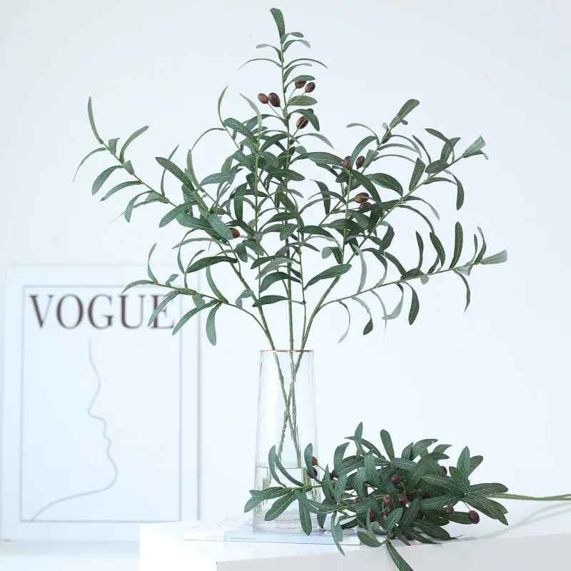 Artificial Olive Leaf Branch Stems 4